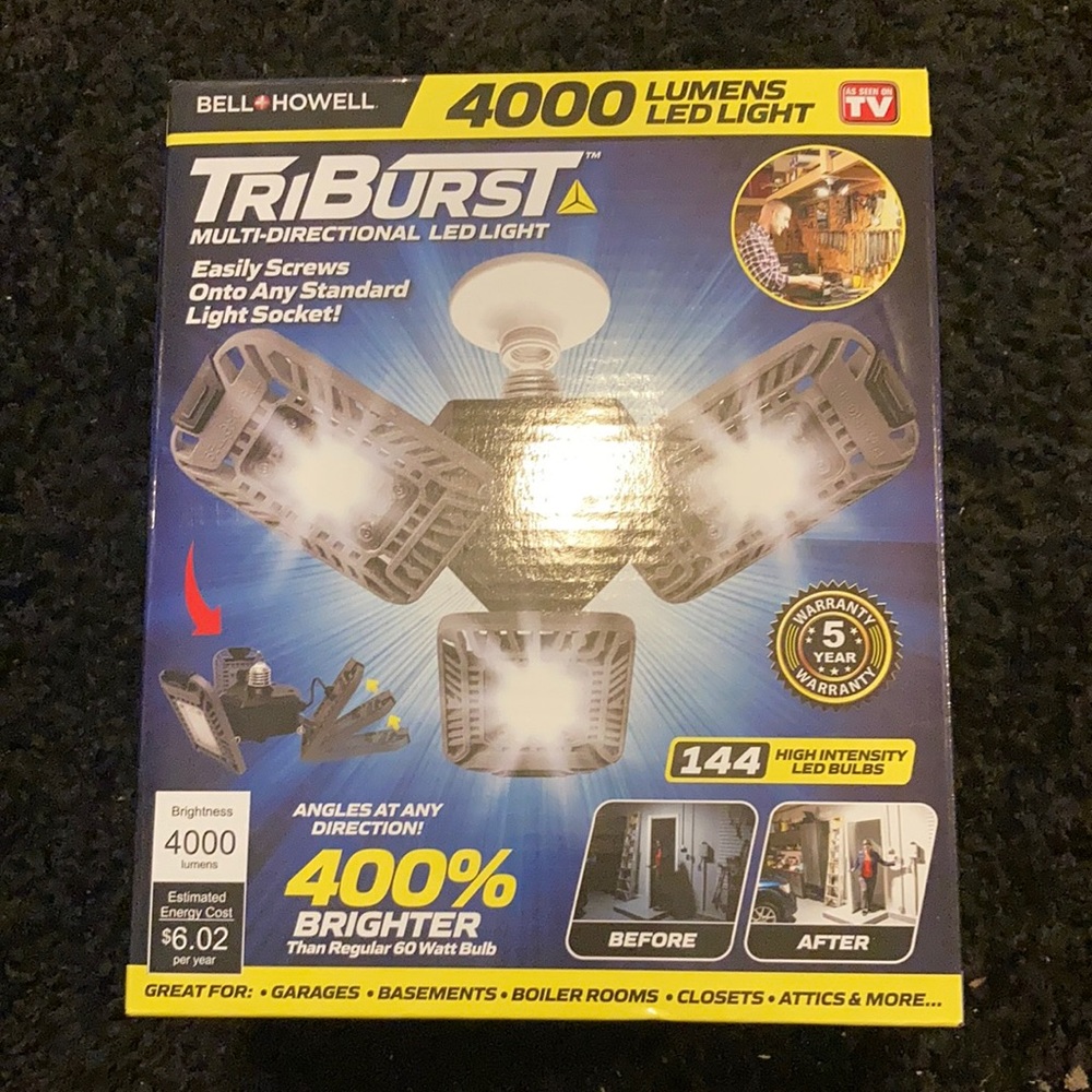 Triburst multi-directional LED light